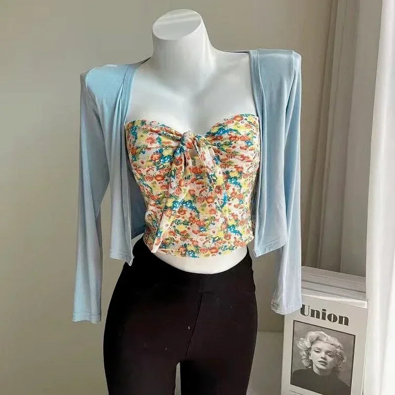 Cárdigan fino de manga larga para mujer, ropa de protección solar, talla grande, holgado, con aire acondicionado, para cubrirse, blusas de moda con abertura frontal.
