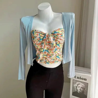 Cárdigan fino de manga larga para mujer, ropa de protección solar, talla grande, holgado, con aire acondicionado, para cubrirse, blusas de moda con abertura frontal.