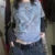 Camiseta vintage grunge emo Y2K de los años 2000, estilo cross cyber goth, con retazos, de manga larga, estilo e-girl, estilo gótico harajuku, holgada, para mujer y hombre.