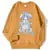 Sudadera con capucha estilo Harajuku con diseño de chica de anime para parejas, estilo kawaii, cómoda y creativa, ideal para combinar con todo, ropa de calle cómoda para mujer.