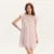 Vestido de mujer con volantes suaves, mangas cortas con vuelo, minifalda texturizada, vestido de verano nuevo con aberturas.