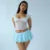 Folds Skirt Mini Skirt Women’s Solid Elastic Waist Fashion Patchwork Ball Gown Summer New Mini Skirt Female