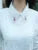 Women Spring Autumn Style Lace Blouses Shirts Lady Peter Pan Collar Long Sleeve Beading Casual Blusas Top DF1758