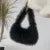 Cute  Winter Candy Color Handbags Women Kawaii Furry Plush Faux Fur Bags Goth Y2k Girls Festival Shoulder Armpit Hobos Bag