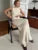 Elegant Knitwear 2 Piece-Set Long Dress Female Ribbed Sweater Pullover And Loose Patchwork Maxi Skirt Sets Ladies Outfits