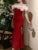 Vestido de fiesta sexy ajustado con hombros descubiertos para mujer, nuevo vestido de retazos de cintura estrecha, elegante, a la moda, para graduación, largo