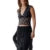 Floral Lace Sheer Crop Top y2k Aesthetic Women Sexy See Through V Neck Sleeveless Tanks Slim Fit Vest 2000s Clothing