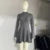 Elegante minivestido de punto con mangas acampanadas para mujer, estilo vintage, liso, cuello alto, ajustado, plisado, corto, para otoño, elegante, de punto