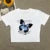 Camiseta de algodón de manga corta con hombros descubiertos para mujer, nueva camiseta de verano de Spice Girls, de cintura alta, ajustada, corta, dulce y picante.