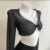 Cárdigans elegantes y sexys de moda para mujer, de color liso, transparentes, de manga larga, de malla, estilo vintage, con cordones, estilo urbano, cárdigans cortos.