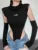 Body de una pieza con capucha de color sólido a la moda, lencería sexy de cuello redondo sin mangas, ropa informal ajustada, atuendo de festival