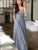 Vestidos midi casuales sin tirantes para mujer, a rayas, sin mangas, corte en A, estilo coreano, elegante, para fiesta de verano, nuevos vestidos para mujer