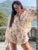 Autumn 2 Piece-Set Shorts For Women Printed Pocket Shirts And High Waist Slim Shorts Sets Female Casual Contrast Outfits