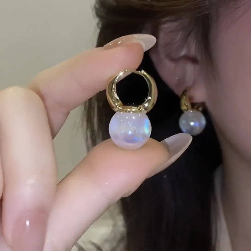 Lizakosht Peach Zircon Bow Earrings for Women Fashion Jewelry Gifts