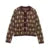 Plaid Knitted Slim Cardigan Women  Autumn O-neck Long Sleeve Metal Button Short Sweater Coat Lady All-matching Knitwear New