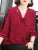 Women Spring Summer Style Blouses Tops Lady Casual Bow Tie Colloar Half Lace Sleeve Loose Blusas Tops DF4275