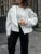 Cárdigan informal de solapa para mujer, de manga larga, a la moda, con retazos, elegante, holgado, liso, para otoño