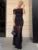 Strapless Pleated Mesh Splice Maxi Dress Two-Piece Backless Elegant See Through Sexy Party Dresses Slim One Step Dress