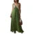 Vestido elegante de verano para mujer, con cuello en V, sin mangas, con patchwork de colores contrastantes, largo y sexy para fiesta de noche.