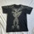 Camiseta cibergótica grunge Y2K con gráfico de calavera vintage, top corto de manga corta, camiseta skater retro japonesa kawaii de los años 00, ropa de calle para mujer