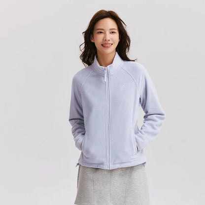 Abrigo de mujer antiestático de forro polar, ajustado, bordado, versátil, nuevo, de invierno, con cuello alto y mangas en los hombros.