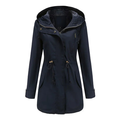 Classic Elegant Waterproof Outdoor Rain Jacket for Women | Great for Outdoor Activities