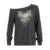 Suéteres con cuello inclinado y estampado gráfico para mujer, conjuntos urbanos Y2K, sudadera de moda Harajuku, top retro de estilo grunge