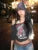 Camisetas casuales con estampado de letras para mujer, camisetas clásicas de manga corta con hombros descubiertos, camisetas de calle salvajes de verano a la moda para niñas