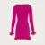 Autumn New Knitted Mini Dress For Women Fungus Contrast Color Slim Sweater Dress Elegant Female Party Clothes Long Sleeve