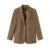 Chaqueta de otoño para mujer, nueva, de longitud media, color liso, para uso diario, combinable, informal, a la moda, para mujer