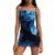 Vestido mini sexy de verano para mujer, estampado floral, cuello cuadrado, tirantes finos, sin mangas, vestido corto, vestidos de fiesta de noche