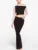 Off-shoulder Vest 2-piece Skirt Suit Women’s Summer Solid Color Slim Sleeveless Slit Long Skirt Suit Women’s 2-piece Suit