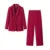 Elegant Blazer Pants Set Solid Loose Lapel Single-breasted Coat Wide Leg Trousers Sets  Fall Office New in Matching Suits