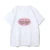 Camiseta básica americana de cuello redondo con estampado de letras, de punto, de manga corta, estilo Spice Girls, top corto ajustado de verano