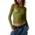 Lace Crop Tops for Women y2k Sheer See Through Round Neck Long Sleeve Ruched T Shirt 2000s Clothing Party Clubwear