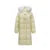 Chaqueta de plumón para mujer, larga, resistente al viento, holgada, de invierno, cálida, con cuello de piel y capucha.