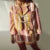 2 Piece Vintage Oufits Indie Graphic Print Front Tie Up Bowknot Full Sleeve Blouse T-shirt + Shorts Fairy Cottage Y2K Streetwear