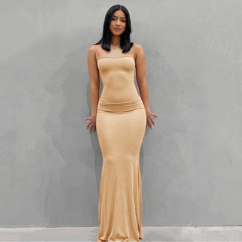 Vestido sin cuello estilo casual de verano Y2K para mujer, estilo japonés y coreano, con tirantes