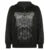 Dark personality printed hoodie female American  new black hooded zipper coat loose casual top