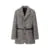 Chaqueta de invierno con cinturón para mujer, chaqueta holgada de mezcla de lana y tweed con solapa, cálida, elegante, para desplazamientos diarios