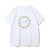 Camiseta de manga corta con cuello halter para mujer, estilo Y2K, con texto artístico, nueva temporada de estampado callejero de Europa y Estados Unidos