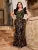 plus size V-neck sequin color contrast design multi-layer flying sleeve fishtail slim dress Evening gown ball dress