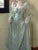 Vestidos midi de princesa de otoño para mujer, cuello cuadrado, cintura estrecha, mangas abullonadas, ropa vintage elegante para mujer, vestido de una pieza