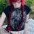 90s Harajuku printed T-shirt short sleeved tight top women’s Y2K street wear exposed navel top