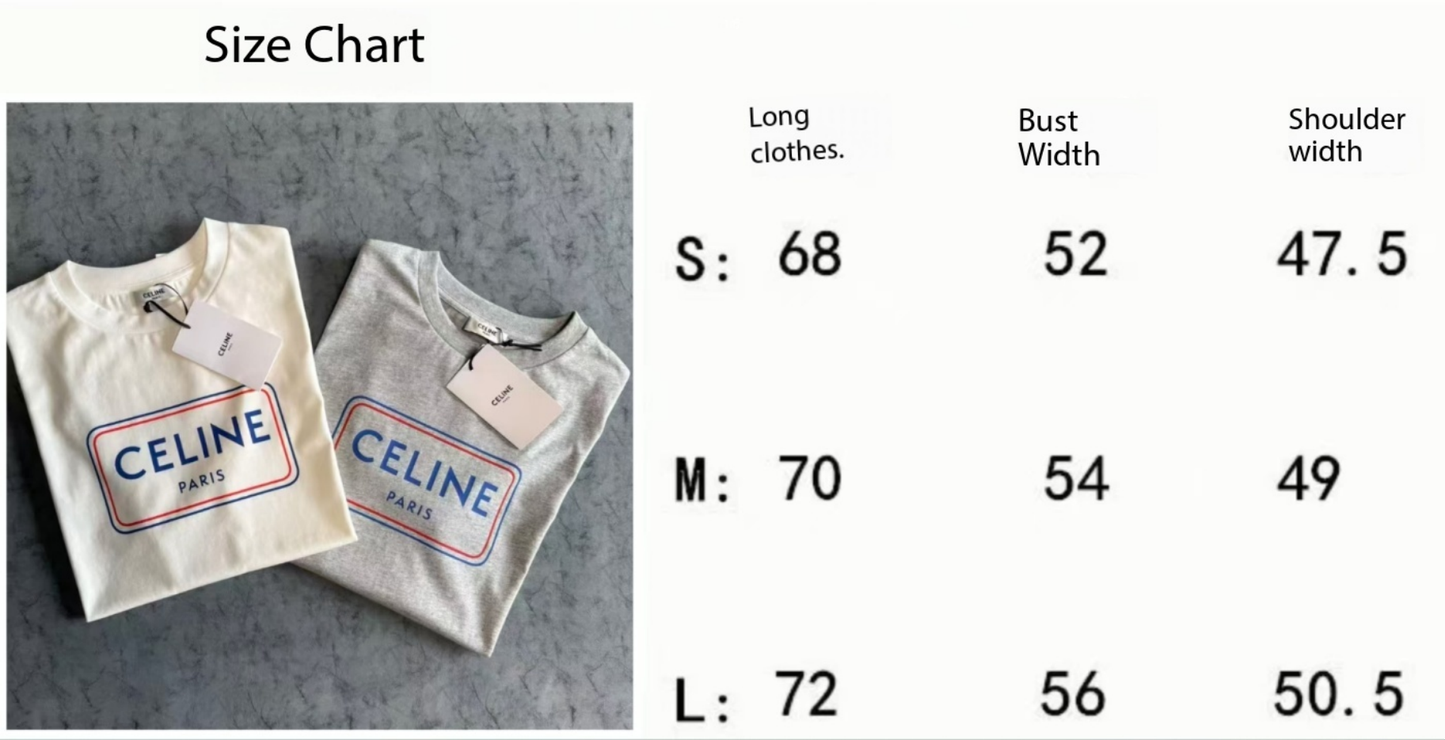 Celine SS26 Print Short-Sleeve Tee Cotton 350471