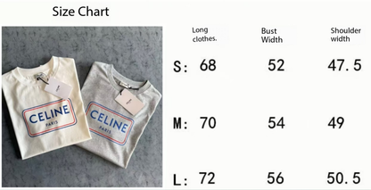 Celine SS26 Print Short-Sleeve Tee Cotton 350471