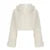 Abrigo con capucha de piel sintética para mujer, moda urbana, chaqueta de nieve blanca y esponjosa, prendas de vestir ajustadas y cálidas para invierno, conjuntos elegantes para dama.