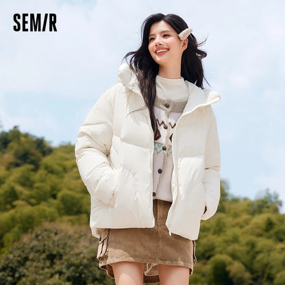 Chaqueta de plumón para mujer, de longitud media, impermeable, cálida, de invierno, de gran tamaño, con capucha, abrigo versátil