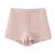 2 pieces 1 Set  French Style Retro Pink Plaid Woven Tweed Blazer + High Waist Mini Shorts Pants Suits
