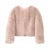 Marca de moda de invierno dulce rosa recortado abrigo de piel sintética para mujer ropa de calle Ins Chic Girls chaqueta de piel de zorro esponjosa para mujer